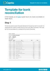 Template bank reconciliation step by step - Plantillas